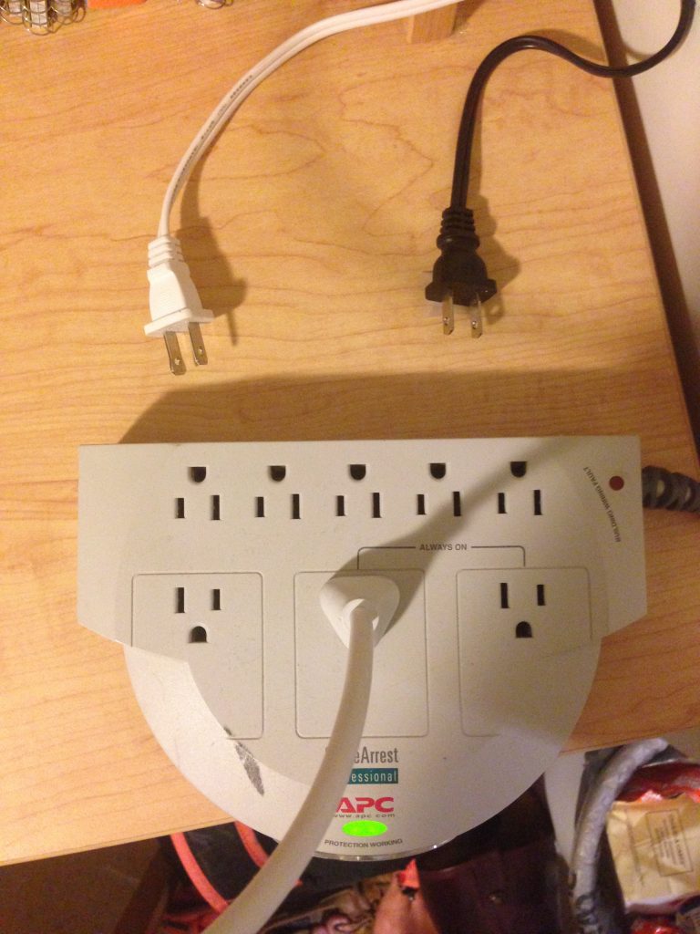 Smilie face out of power cords.